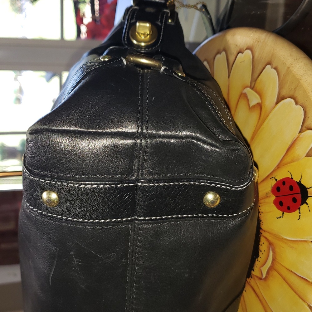 💘🖤💘 BLACK COACH CARLY LIMITED EDITION LEATHER SHOULDER VINTAGE HOBO BAG 10616 - Picture 6 of 12